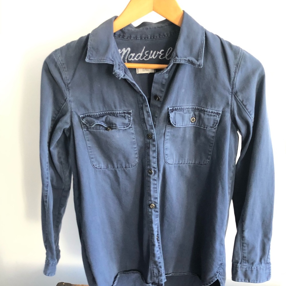 Madewell Navy Chambray, Size XS